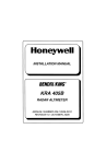 Honeywell KA 54 Radar Detector User Manual