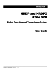 Honeywell HRDP DVR User Manual