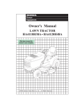 Honda Power Equipment HA4118H38A Lawn Mower User Manual