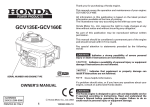 Honda Power Equipment FR650 Tiller User Manual