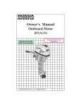 Honda Power Equipment BF50A Boat User Manual