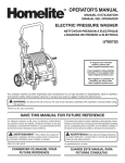 Homelite UT80720 Pressure Washer User Manual
