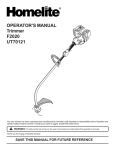 Homelite UT70121 Edger User Manual