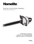 Homelite UT10946 Chainsaw User Manual