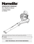 Homelite UT08520 Blower User Manual