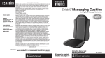 HoMedics MCS-350H Automobile Accessories User Manual