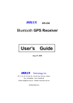 Holux GR-230 GPS Receiver User Manual