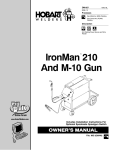 Hobart Welding Products 210 Welder User Manual