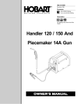 Hobart Welding Products 120 Welder User Manual