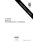 Hobart D Series Refrigerator User Manual