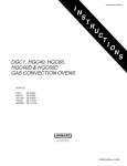 Hobart DGC1 Convection Oven User Manual