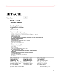 Hitachi VT-MX411AC Portable DVD Player User Manual