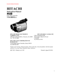 Hitachi VM-H835LA Camcorder User Manual