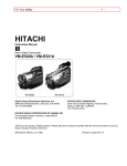 Hitachi VM-E520A Camcorder User Manual