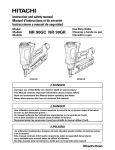 Hitachi NR 90GC Nail Gun User Manual