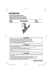 Hitachi NR 83AA4 Nail Gun User Manual