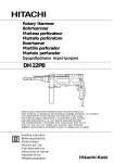 Hitachi Koki USA DH 22PB Power Hammer User Manual