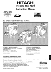 Hitachi DZ-MV780A Camcorder Accessories User Manual