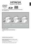 Hitachi DZ-GX5020E Camcorder User Manual