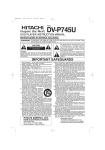 Hitachi DVP745U DVD Player User Manual