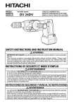 Hitachi DV 24DV Cordless Drill User Manual