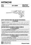 Hitachi DH 40MR Power Hammer User Manual