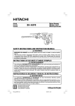 Hitachi DH40FR Power Hammer User Manual