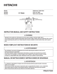 Hitachi C 10LA Saw User Manual