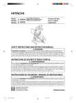 Hitachi C10FCH Saw User Manual