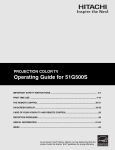 Hitachi 51G500S Computer Monitor User Manual