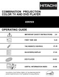 Hitachi 26LD9000TA2 Flat Panel Television User Manual