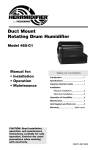 Herrmidifier Co 465-C1 Humidifier User Manual