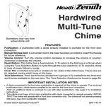 Heath Zenith 125C Door User Manual