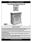 Harman Stove Company HB 38 DV Indoor Fireplace User Manual