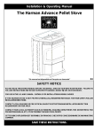 Harman Stove Company Advance Pellet Stove Stove User Manual