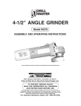 Harbor Freight Tools 95578 Grinder User Manual
