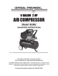 Harbor Freight Tools 95386 Air Compressor User Manual
