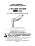 Harbor Freight Tools 93088 Grinder User Manual