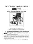 Harbor Freight Tools 67437 Wheelchair User Manual