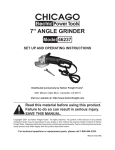 Harbor Freight Tools 46237 Grinder User Manual