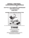 Harbor Freight Tools 43753 Air Compressor User Manual
