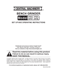 Harbor Freight Tools 37822 Grinder User Manual