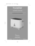 Hamilton Beach 840157200 Toaster User Manual