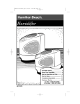 Hamilton Beach 05520 Humidifier User Manual