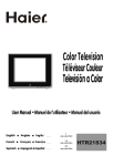 Haier HTR21S34 CRT Television User Manual
