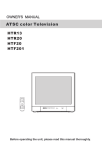 Haier HTF201 CRT Television User Manual