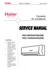 Haier HSU-12HSA03/R2(DB) Air Conditioner User Manual