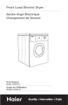 Haier GDZ5-1C Clothes Dryer User Manual