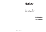 Haier EB-3690EG Microwave Oven User Manual