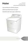 Haier CRDE350AW Clothes Dryer User Manual